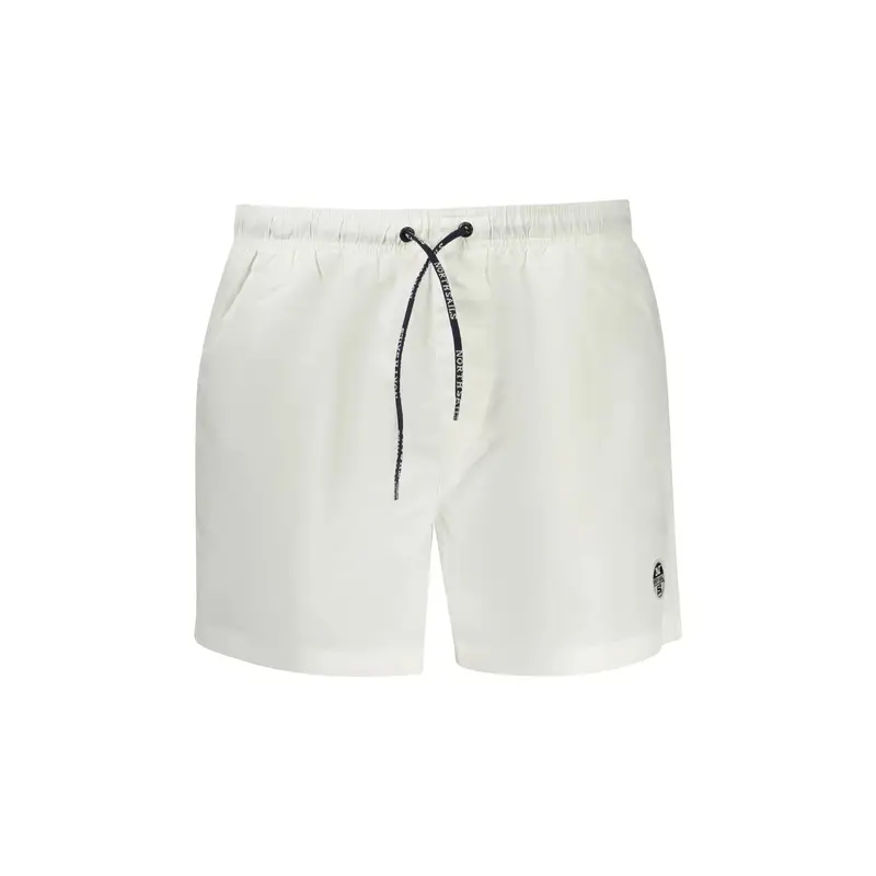 Costume Mare Uomo Bianco Logo