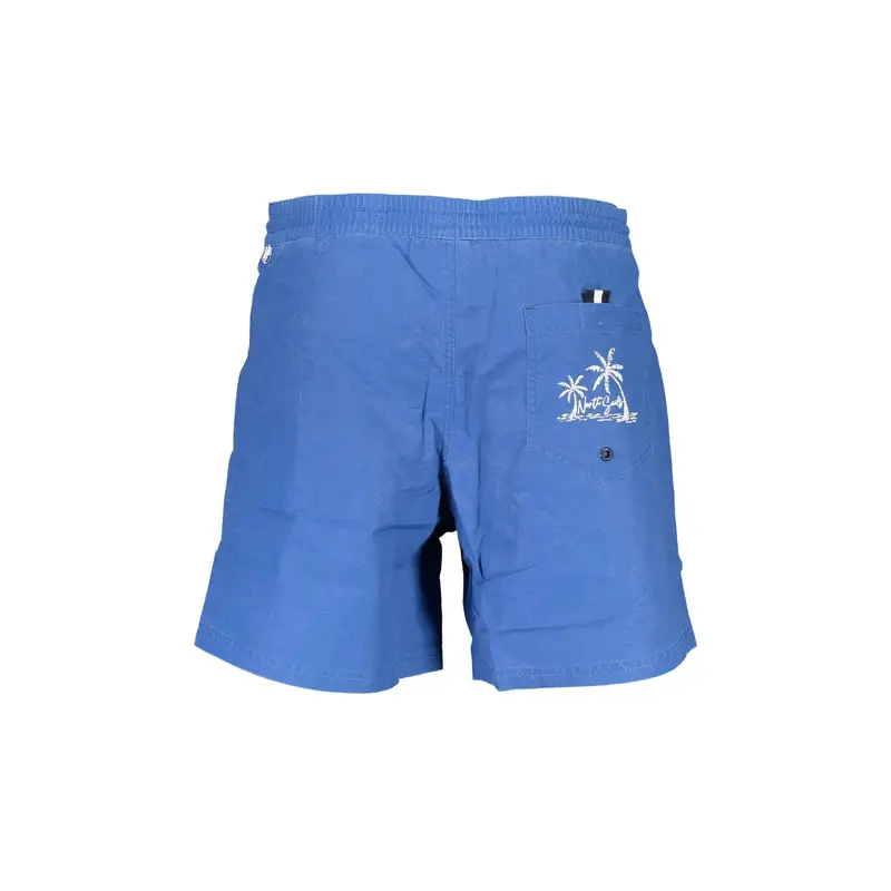 Costume Mare Uomo Blu Stampa Logo miniatura 2