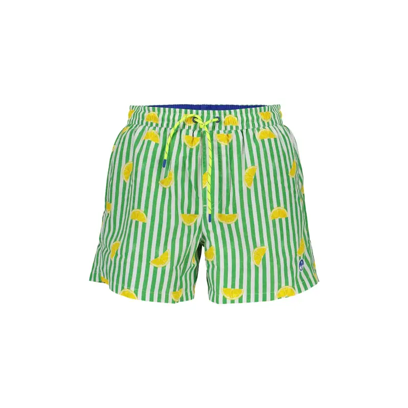 Costume Mare Uomo Verde Logo