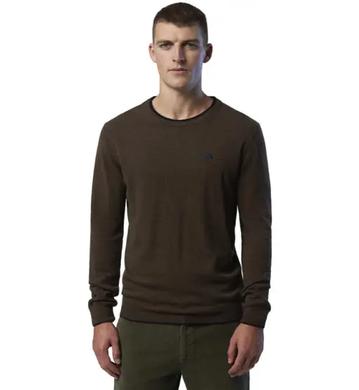 Crewneck 12GG - maglione - uomo Brown