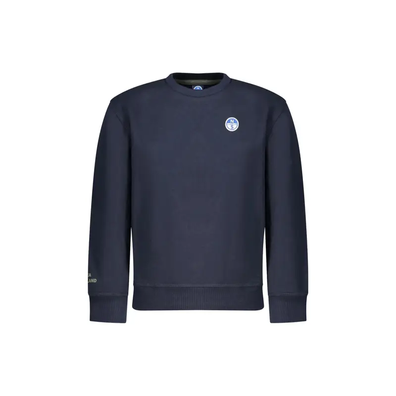 Felpa Bambino Blu Girocollo Felpata Logo