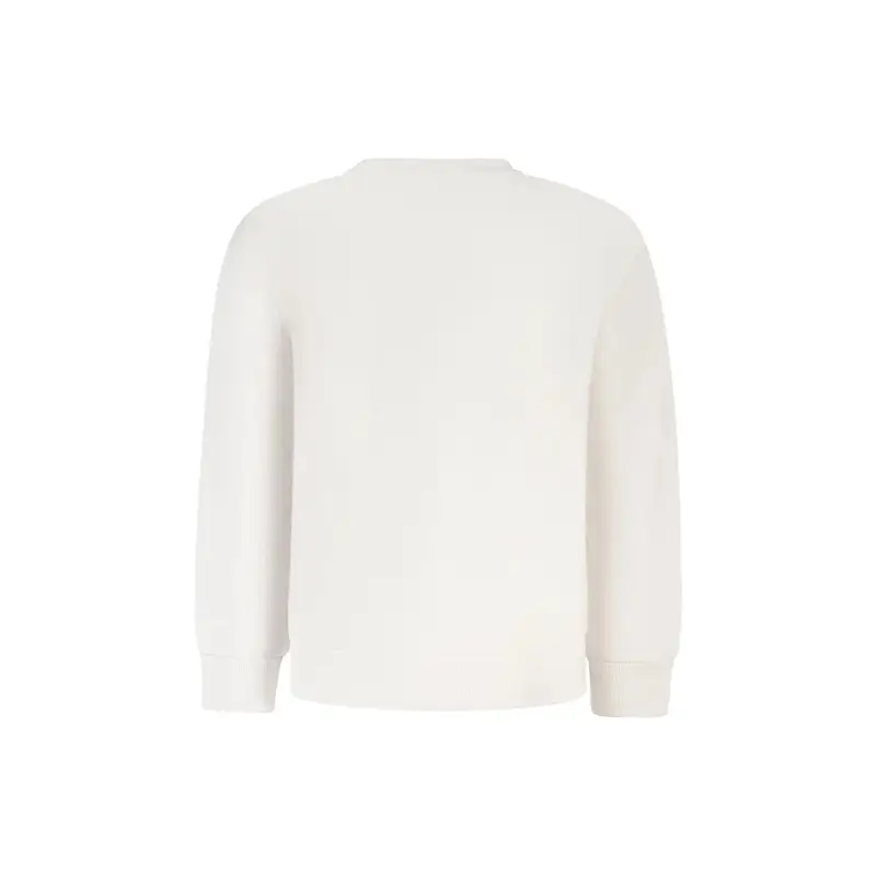 North Sails Felpa Maniche Lunghe Bambino Bianca con Logo miniatura 2