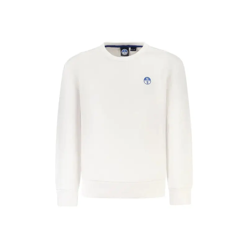 North Sails Felpa Maniche Lunghe Bambino Bianca con Logo