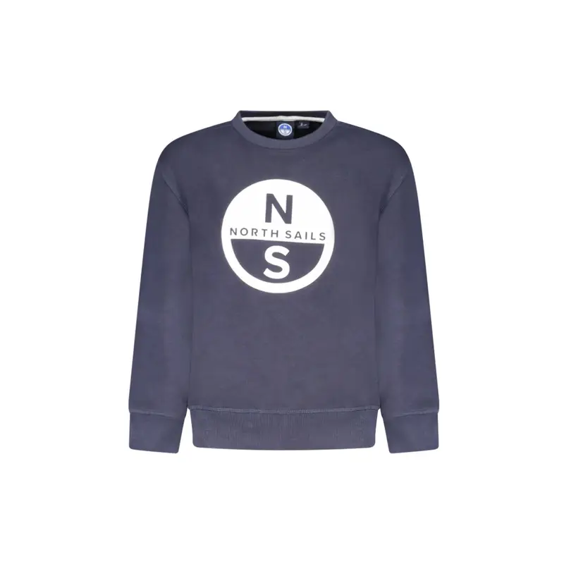 North Sails Felpa Bambino Blu con Stampa Logo