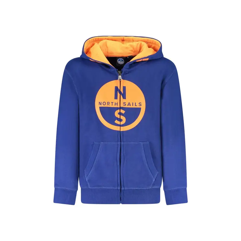 North Sails Felpa Bambino Blu con Zip
