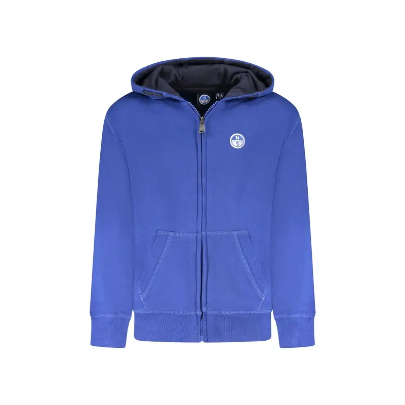 North Sails Felpa Maniche Lunghe Bambino Blu con Cappuccio