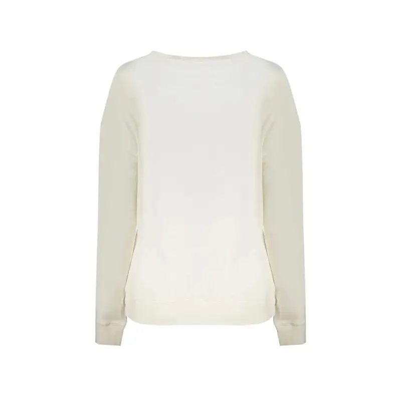 Felpa Maniche Lunghe Donna Bianca Logo Bianco miniatura 2