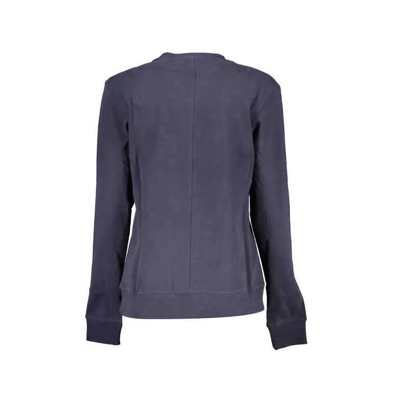 Felpa Maniche Lunghe Donna Blu Stampa miniatura 2