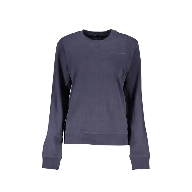 Felpa Maniche Lunghe Donna Blu Stampa