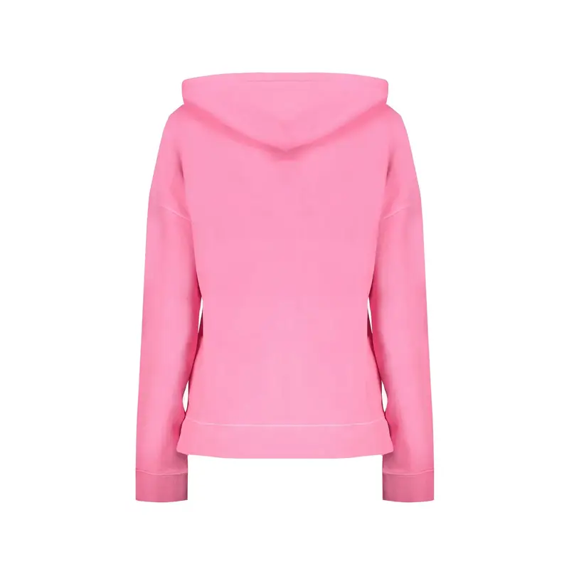 Felpa Maniche Lunghe Donna Rosa Zip miniatura 2