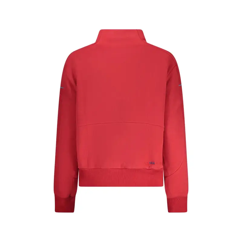 Felpa Maniche Lunghe Donna Rossa Ricamo Rosso miniatura 2