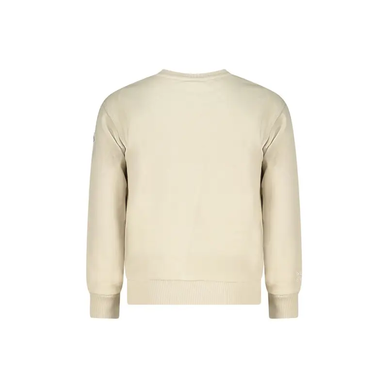 Felpa Maniche Lunghe Unisex Beige Logo miniatura 2