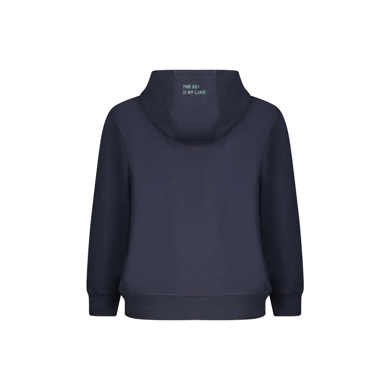 Felpa Maniche Lunghe Unisex Blu Logo miniatura 2