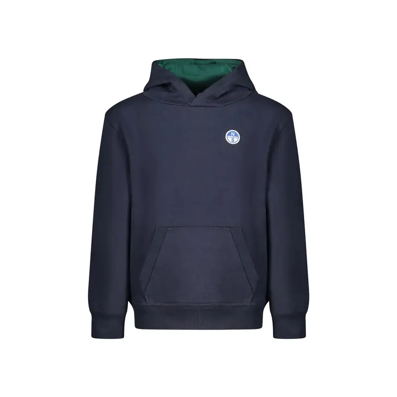 Felpa Maniche Lunghe Unisex Blu Logo