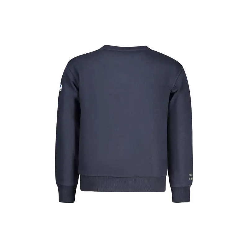 Felpa Maniche Lunghe Unisex Blu Logo miniatura 2