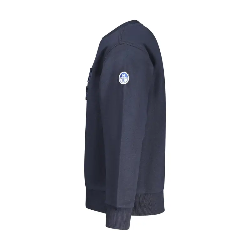 Felpa Maniche Lunghe Unisex Blu Logo miniatura 3