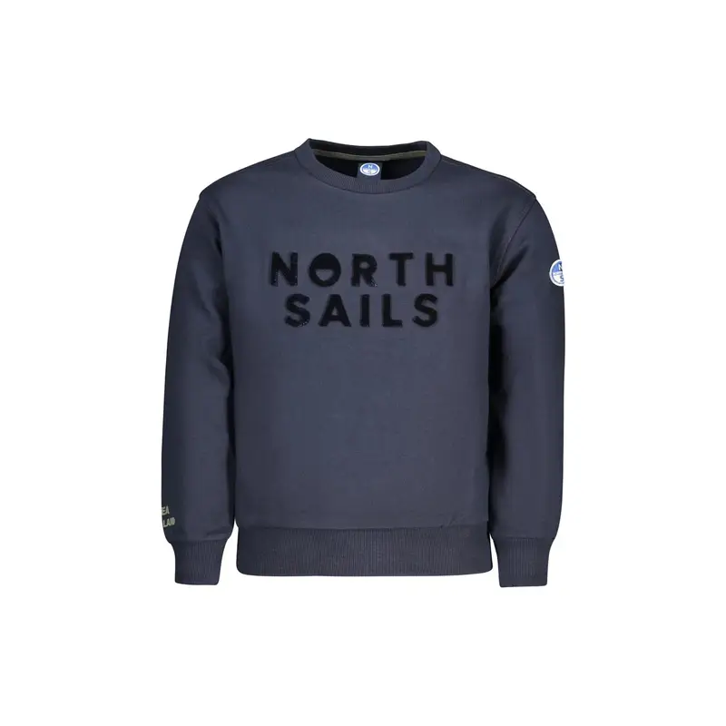 Felpa Maniche Lunghe Unisex Blu Logo