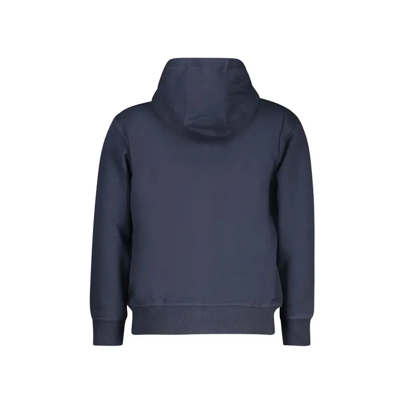 Felpa Maniche Lunghe Unisex Blu Zip miniatura 2