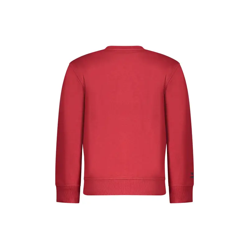 Felpa Maniche Lunghe Unisex Rossa Logo Rosso miniatura 2