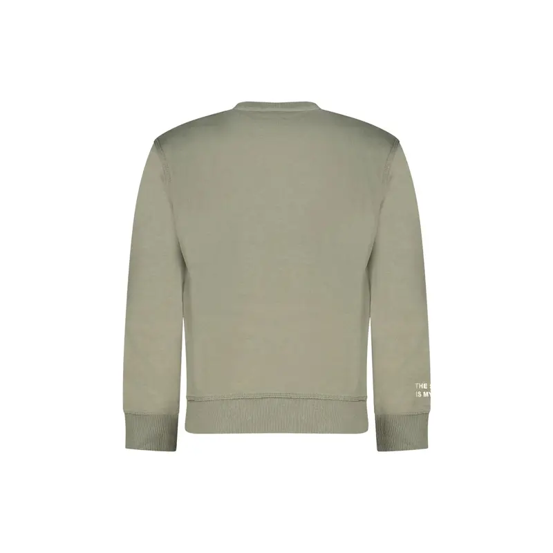 Felpa Maniche Lunghe Unisex Verde Logo miniatura 2