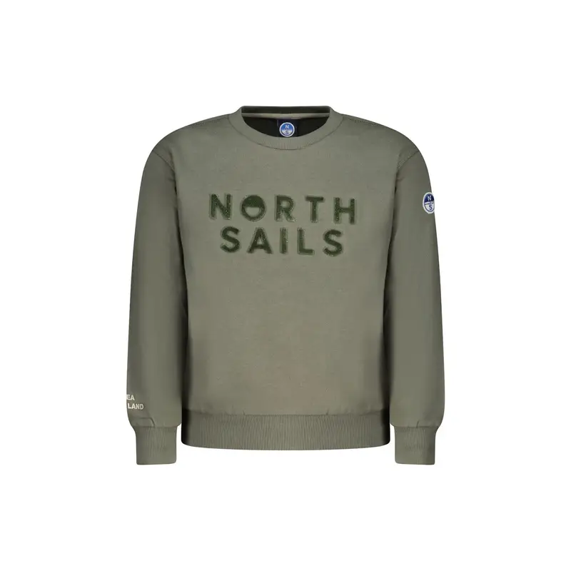 Felpa Maniche Lunghe Unisex Verde Logo