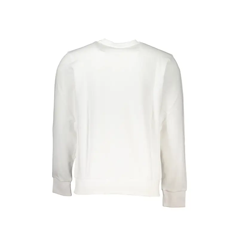 Felpa Maniche Lunghe Uomo Bianca Logo Bianco miniatura 2