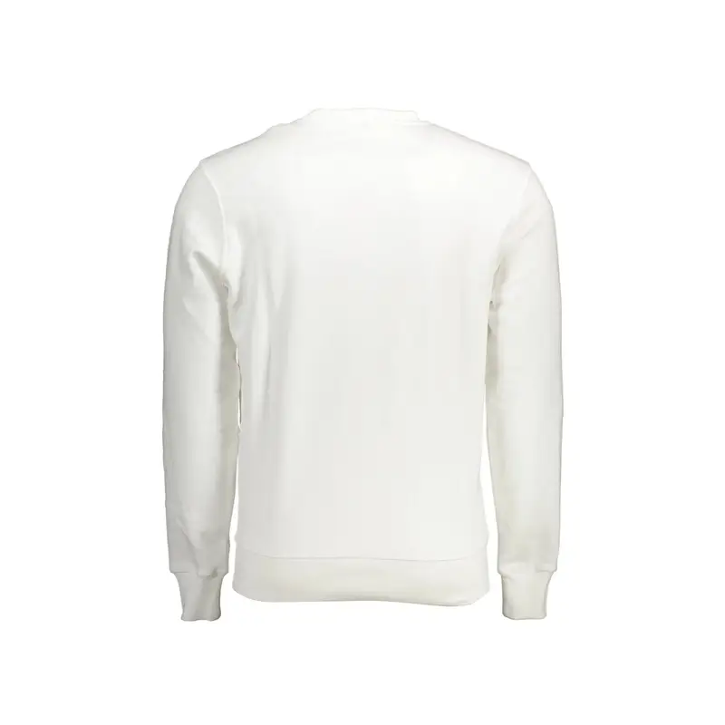 Felpa Maniche Lunghe Uomo Bianca Stampa Bianco miniatura 2