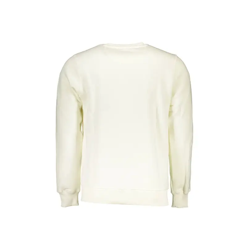 Felpa Maniche Lunghe Uomo Bianca Stampa Bianco miniatura 2