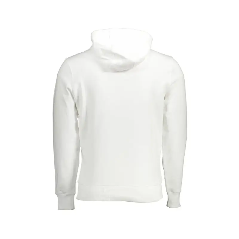 Felpa Maniche Lunghe Uomo Bianca Stampa Logo Bianco miniatura 2