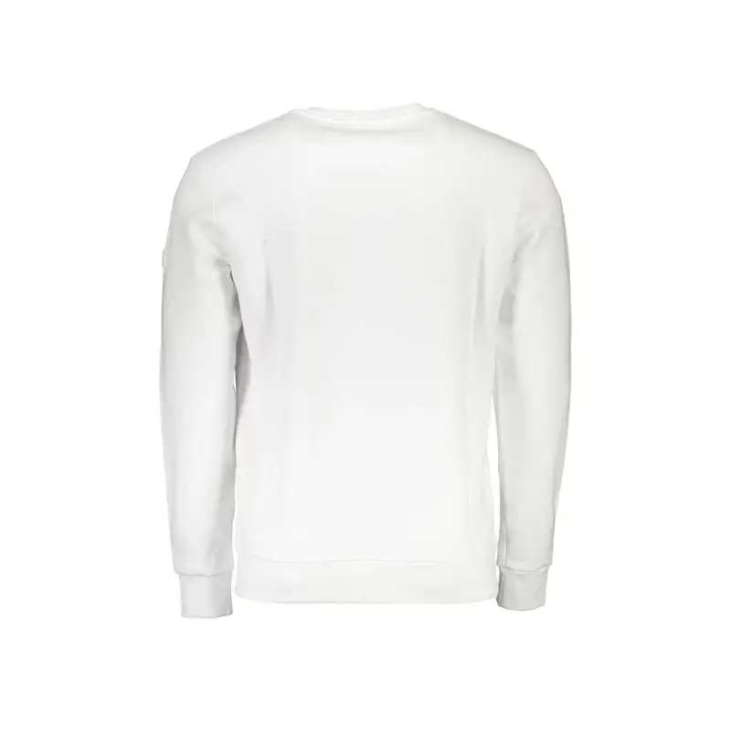 North Sails Felpa Maniche Lunghe Uomo Bianca con Stampa Logo miniatura 2