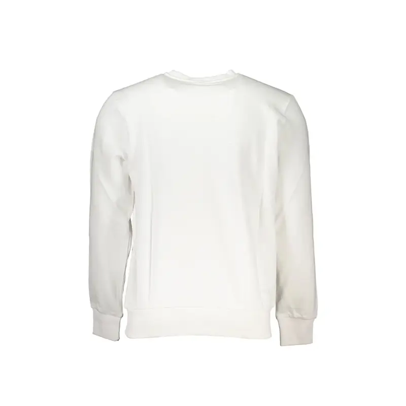 Felpa Maniche Lunghe Uomo Bianca Stampa Logo Bianco miniatura 2