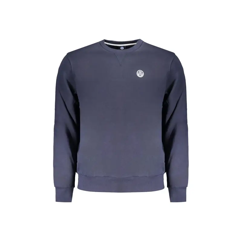 Felpa Maniche Lunghe Uomo Blu Logo