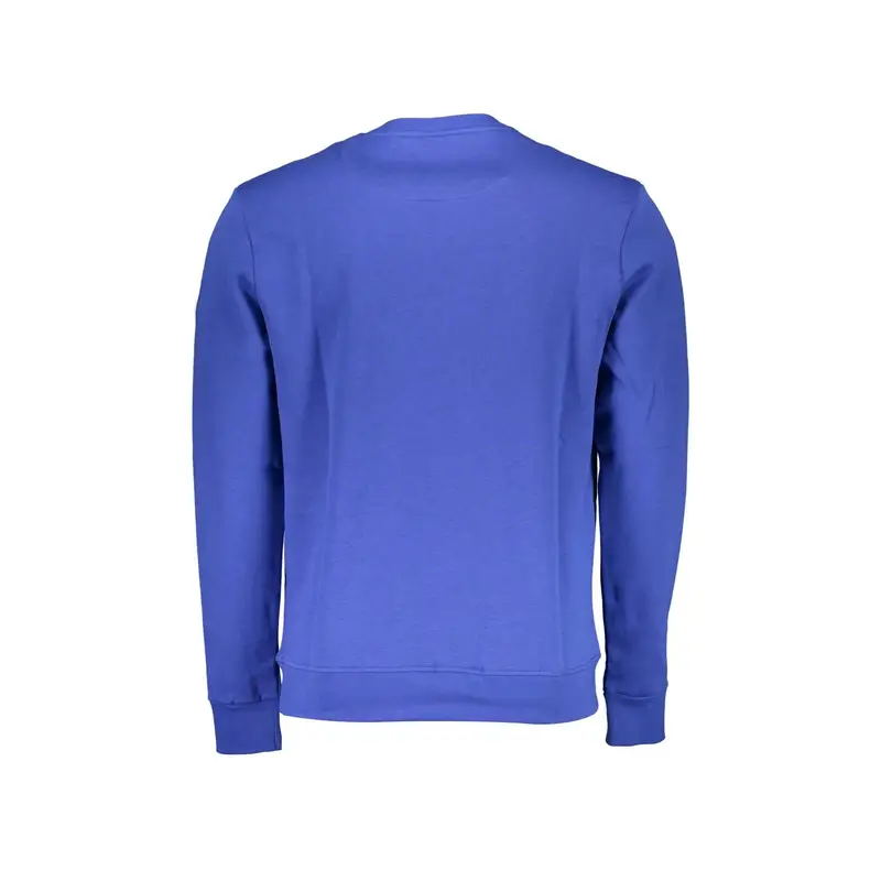 Felpa Maniche Lunghe Uomo Blu Stampa miniatura 2