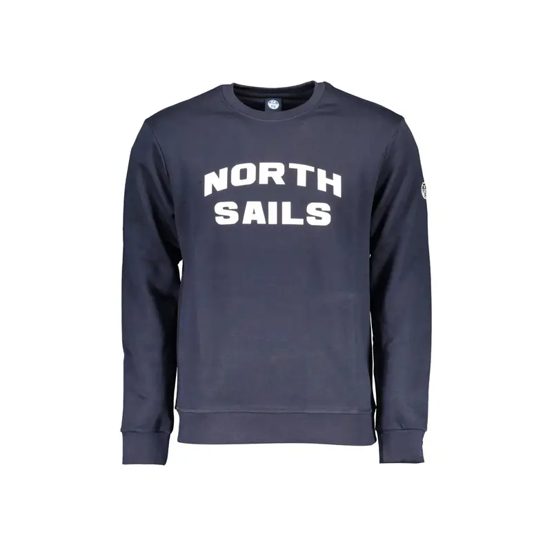 North Sails Felpa Uomo Blu con Stampa