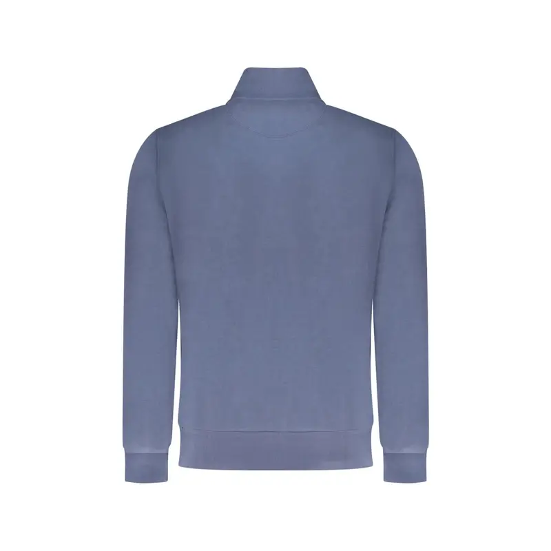 Felpa Maniche Lunghe Uomo Blu Zip miniatura 2