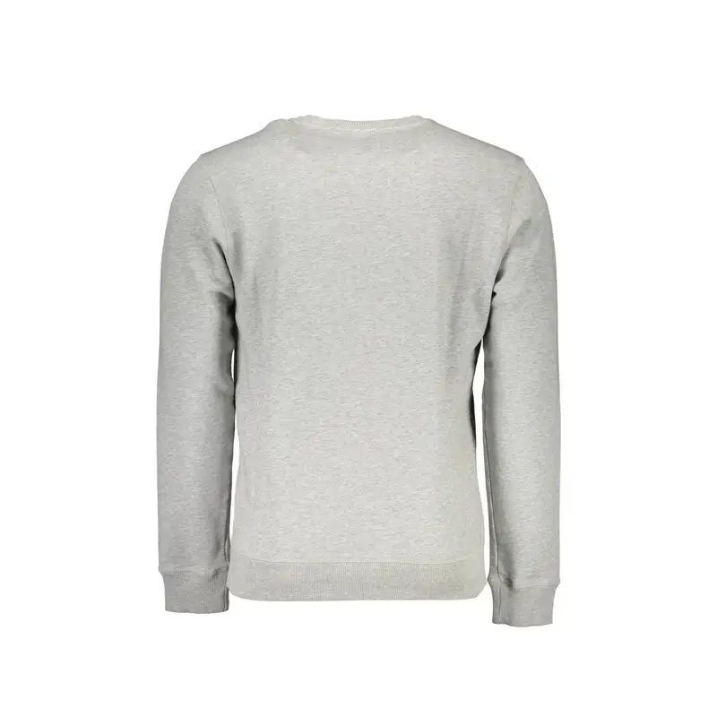 Felpa Maniche Lunghe Uomo Grigia Logo Grigio miniatura 2