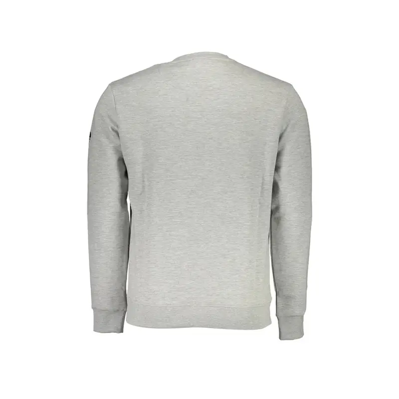 Felpa Maniche Lunghe Uomo Grigia Stampa Grigio miniatura 2