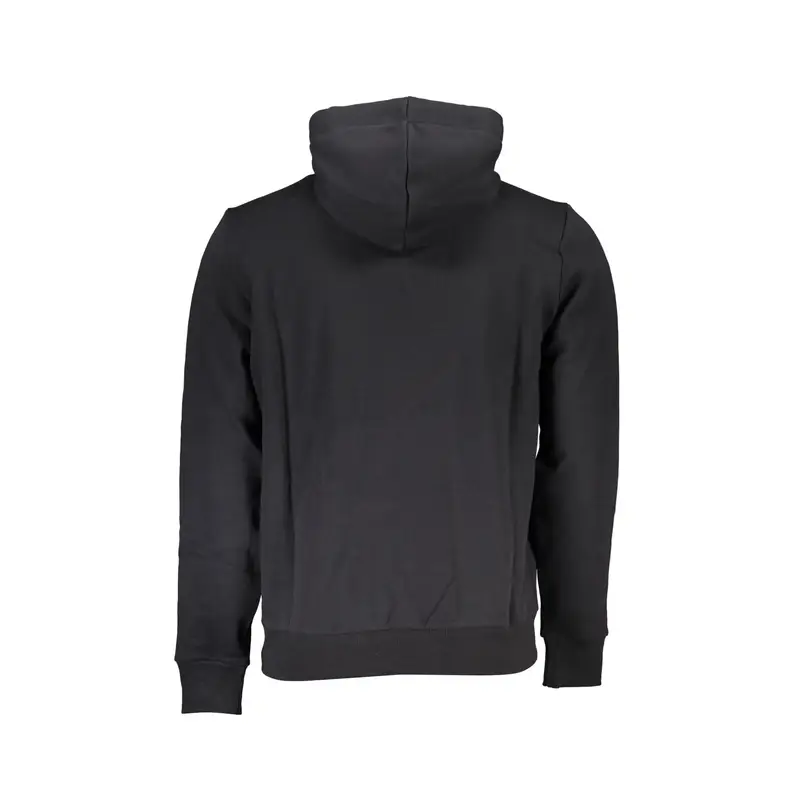 Felpa Maniche Lunghe Uomo Nera Ricamo Nero miniatura 2