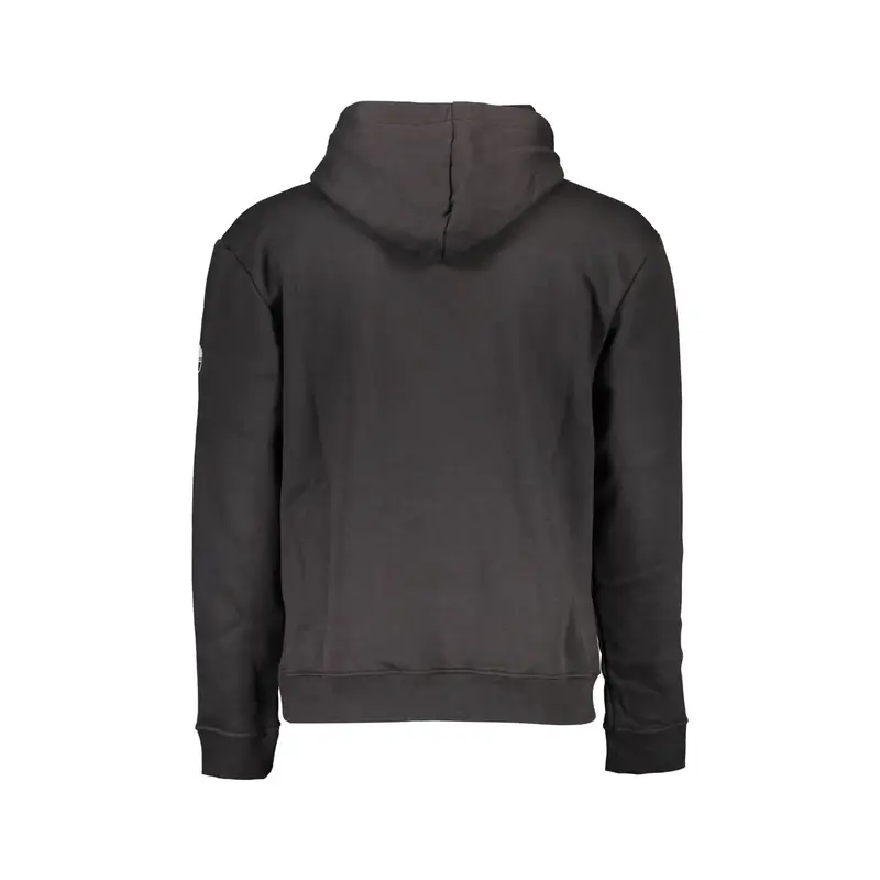 Felpa Maniche Lunghe Uomo Nera Stampa Nero miniatura 2