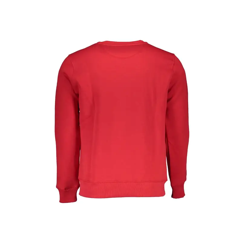 Felpa Maniche Lunghe Uomo Rossa Stampa Rosso miniatura 2