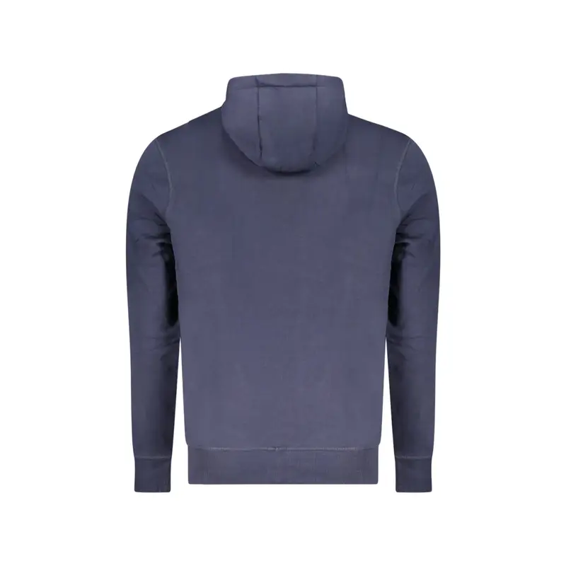 Felpa Uomo Blu con Cappuccio e Tascone miniatura 2