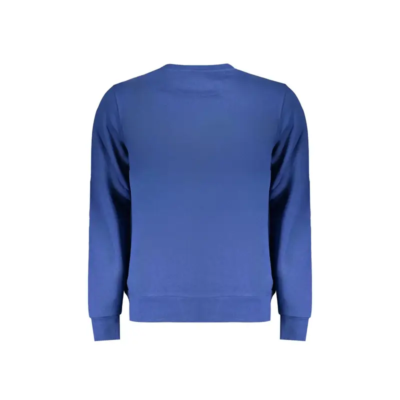 Felpa Uomo Blu Girocollo con Logo miniatura 2