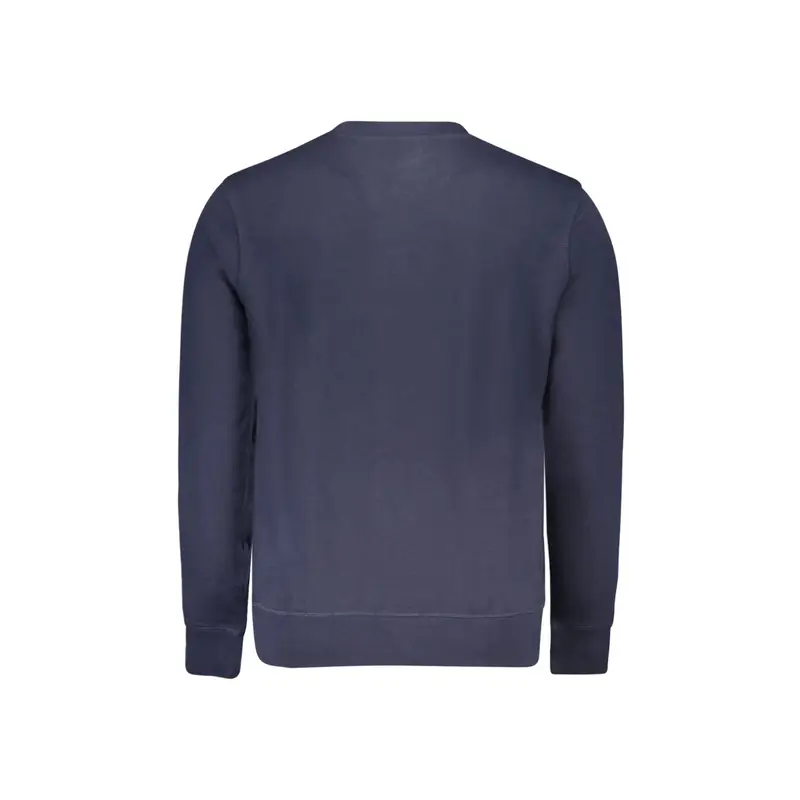 Felpa Uomo Blu Girocollo con Logo miniatura 2