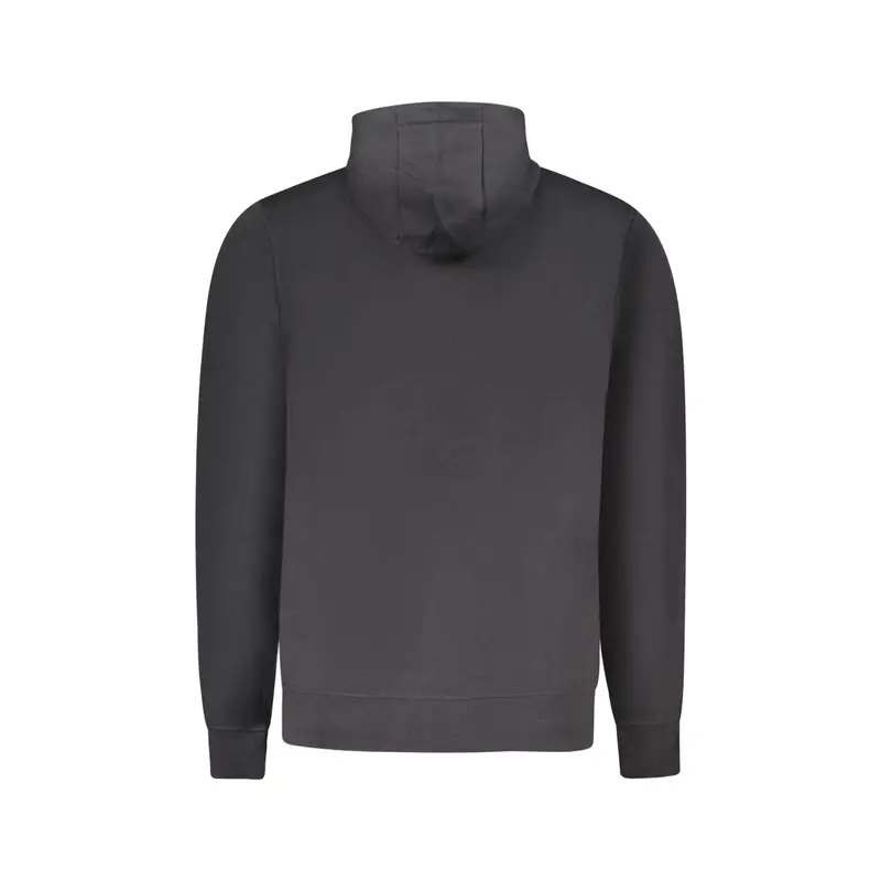 Felpa Uomo Nera con Cappuccio e Tascone Nero miniatura 2