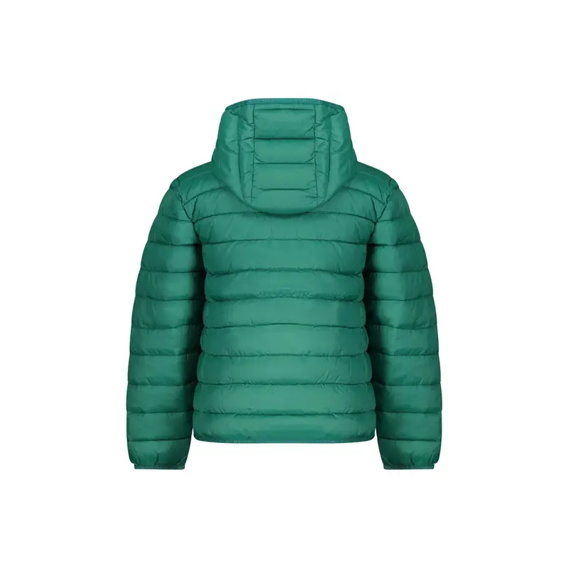 Giubbotto Bambino Verde con Cappuccio Water Resistant Logo miniatura 2