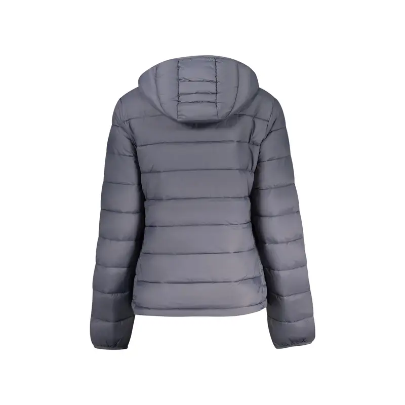 Giubbotto Donna Cappuccio Zip Tasche Water Resistant Ocean Positive Grigio miniatura 2