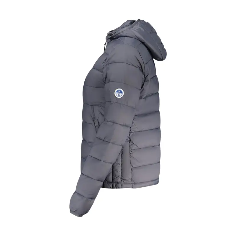 Giubbotto Donna Cappuccio Zip Tasche Water Resistant Ocean Positive Grigio miniatura 3