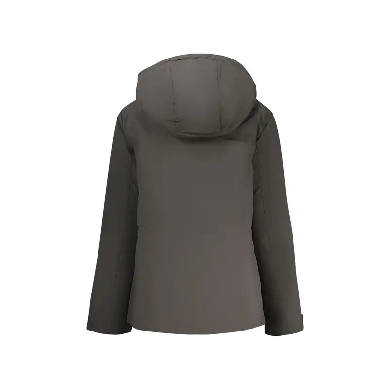 Giubbotto Donna Cappuccio Zip Tasche Water Resistant Ocean Positive Nero miniatura 2