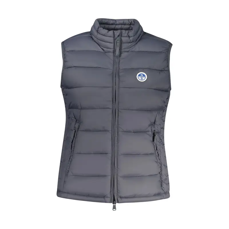 Giubbotto Donna Grigio Zip Logo