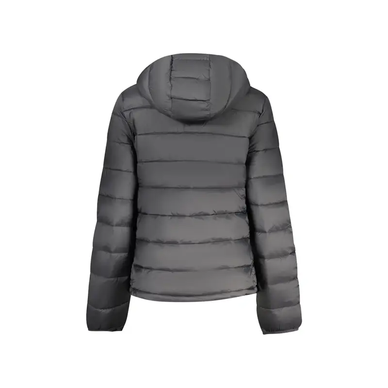 Giubbotto Donna Nero con Cappuccio Water Resistant Logo miniatura 2